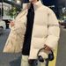 2025 Men's Cotton Robe Bread Robe Trendy Brand Down Cotton Port Wind Two Sided Wearing Cotton Robe Inside And Outside_viptrois.com