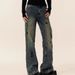 Men's Clothing Stitching Straight Loose Jeans Spring And Autumn High Street Trousers_viptrois.com