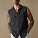 Men's Clothing New Autumn Fashion Men's Workwear Pocket Casual Vest Short Sleeve Shirt_viptrois.com