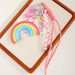 MIU Series Leather Cotton Filled Rainbow Pendant Love Balloon Dog Braided Rope Extremely Complex Bag Pendant Keychain High End_viptrois.com