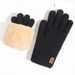 Wool knit touch screen gloves men's winter fleece thickened outdoor cold warm gloves_viptrois.com