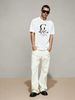 Men's 100% Cotton GL Camellia Print Tee, CLARIVO PARIS Casual Round Neck French Vintage Short Sleeve T-shirt_viptrois.com