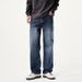 Large Size Men's Clothing Spring And Autumn New Nostalgic Washed American Jeans Men's Loose Wide-leg Jeans Men's Tooling Straight Tube_viptrois.com