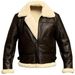 Men's Leisure Zipper Zipper Dig Bag Lapel Solid Color Fur Matching Body_viptrois.com