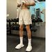 Men's Clothing Sexual Tension Wear Solid Color Shorts Men's Summer Fitness Sports Simple Pants Running Casual Four Point Pants_viptrois.com