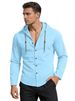 2026 European-style Men's Simple Cotton Casual Loose Breathable Long-sleeved Solid-color Hooded Shirt_viptrois.com