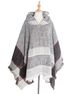Unisex Fishbone hooded cape for women_viptrois.com