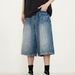 Men's Casual Lightning Print Denim Shorts - Relaxed Fit High Street Wide Leg Cropped Jeans For Streetwear_viptrois.com