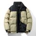 Winter New Cardigan Stand-up Collar Warm And Windproof Loose Bread Clothes Couple Versatile Cotton-padded Clothes_viptrois.com