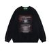 Street Fashion American Style Fuzzy Print Crew Neck Sweatshirt Long Sleeve Casual Men's Spring Autumn Loose Fit Sports_viptrois.com