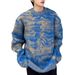 Men's Clothing Lazy Screenshots Casual Blue Striped Round Neck Sweater Men And Women Autumn And Winter Loose Couple Sweater_viptrois.com