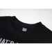 Graphic Letter Print Short Sleeve T Shirt Men Loose Crew Neck Casual Tee Hip Hop Streetwear Black Cotton Top Front Back Double Sided Printed T-shirt_viptrois.com
