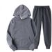 Men's Casual Hoodie & Jogger Set - Soft Fleece-Lined Two-Piece Outfit For Spring/Autumn | Trendy Streetwear & Sports Wear In 15 Colors (S-3XL)_viptrois.com
