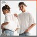 Men's Clothing Trendy New Men's Lace Mesh Short Sleeved Loose Casual Perspective Men's Round Neck T Shirt_viptrois.com
