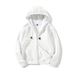 Pure Pure 430g Ultra Soft Velvet Regular Shoulder Solid Color Winter Fleece-Lined Hooded Cardigan Men's Zipper Sweatshirt Class_viptrois.com