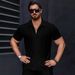 Men's Clothing Spring And Summer Short Sleeved Versatile Shirt Texture Casual Shirt_viptrois.com