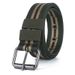 New Belt men's casual all-match pin buckle nylon belt full air hole striped cloth belt pants belt factory wholesale_viptrois.com