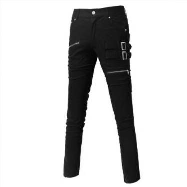 Men's Clothing Overalls Pocket Zipper Casual Pants_viptrois.com