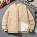 Men’s Heavyweight Fleece-Lined Corduroy Jacket – Windproof Winter Coat With Adjustable Hood & Thermal Padding (Black, Khaki, Olive Green)_viptrois.com