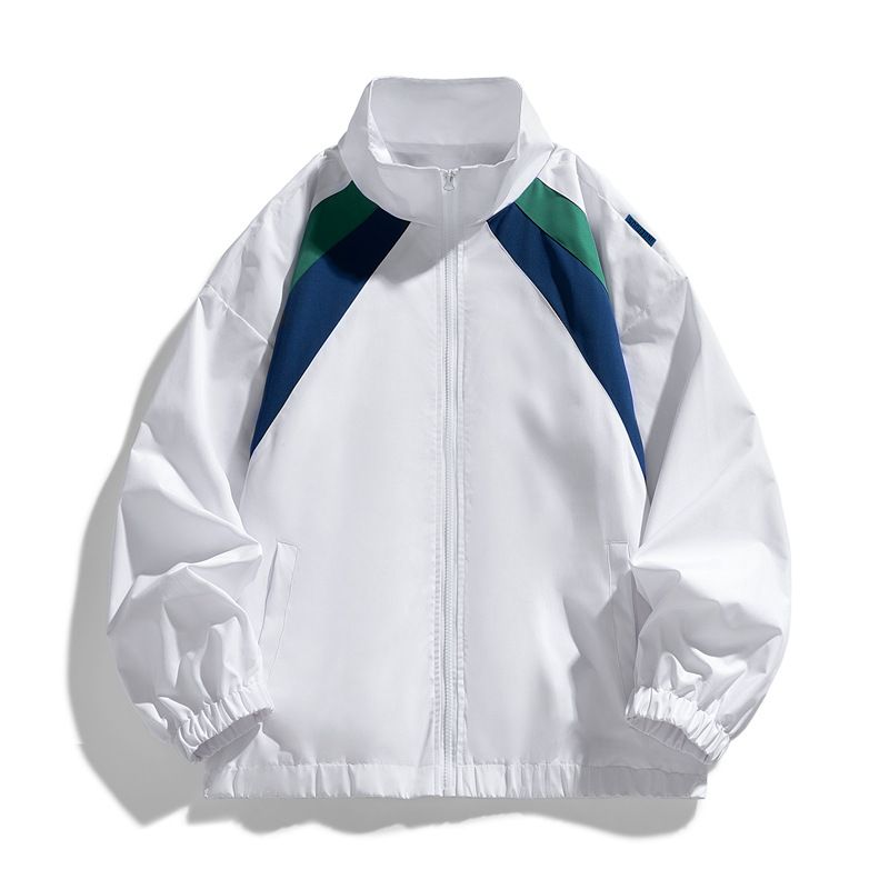 2025 New Coat Spring And Autumn Boys Youth Without Hat Lapel Jacket Baseball Jersey Striped Casual Sports Top_viptrois.com
