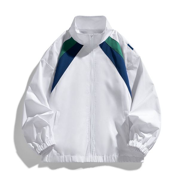 2025 New Coat Spring And Autumn Boys Youth Without Hat Lapel Jacket Baseball Jersey Striped Casual Sports Top_viptrois.com