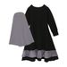 Kids' Clothing Girls spring and autumn long sleeved dress + solid color headscarf two piece children's clothing ins set_viptrois.com