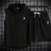 Men's Clothing New Sleeveless Vest Suit Men's Casual Hooded Hooded Suit Hip Hop Men's Sports Suit_viptrois.com