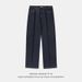 Men's Clothing Split Silhouette Retro Jeans Men's Spring New Style Bright Line Design Original Denim Trousers American Straight Pants Loose Pants_viptrois.com