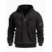 Men's Clothing Autumn And Winter Sweatshirt Casual Trend Zipper Pullover Sweatshirt Hoodie_viptrois.com