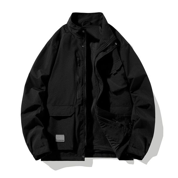 Men's Clothing Spring And Autumn New Men's Fashion Jacket Coat Men's Trendy Brand Casual Outdoor Workwear Jacket Top Men's One Piece Dropshipping_viptrois.com