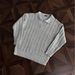 Classic Cable-Knit V-Neck Sweater – Timeless Preppy Style For Men (M-3XL, Gray/Blue/Beige, Cotton, Slim Fit, Minimalist Elegance)_viptrois.com