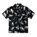 Men's Clothing Spring And Summer High Street Style Fashion Dark Palm Digital Printing Lapel Loose Casual Short Sleeved Shirt_viptrois.com
