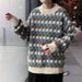 Soft waxy retro style sweater for men in autumn and winter, loose outside, students' versatile Fried Dough Twists knitting top_viptrois.com