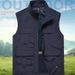 High-Visibility Safety Work Vest – Multi-Pocket Reflective Utility Vest With Custom Logo Printing_viptrois.com