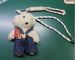 Bag Charm Cartoon Puppy Pendant Bag Pendant Little Red Book Cute Little Bear Curly Plush Doll Braided Rope Keychain Pendant_viptrois.com