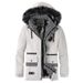 Men's Korean Style Winter Coat With Faux Fur Hood – Fleece-Lined, Slim Fit, Zip-Up Casual Jacket For Urban Fashion_viptrois.com