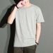 Men's Slim Fit T-Shirt Round Neck Short Sleeve Solid Color Summer Trendy Couple Top Versatile Basic Graphic Print_viptrois.com