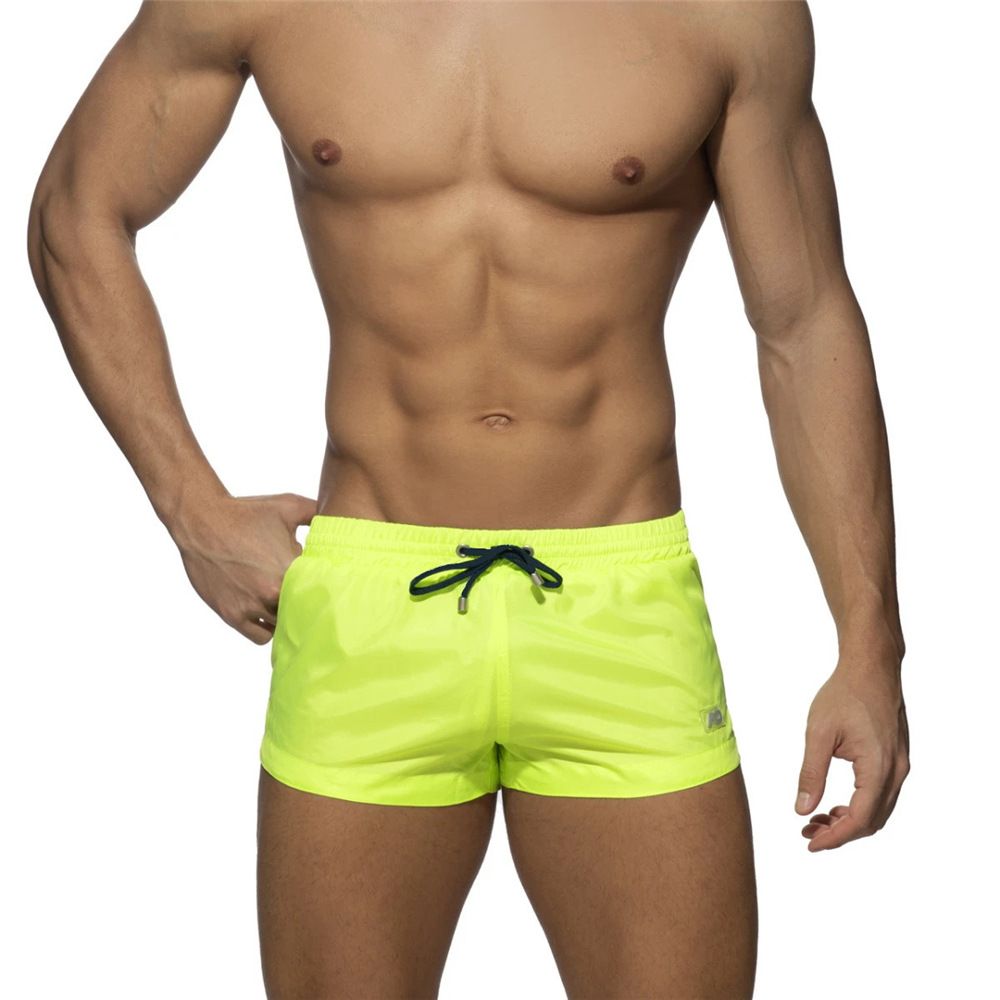 New Style Swimming Pants - Classic Solid Color, Three-speed Dry, Low-waist, Sexy Beach Pants, Men's Sports Shorts_viptrois.com