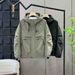 Classic Embroidered Small Logo On The Chest, Embroidered Hooded Zipper Jacket, Versatile For Men And Women_viptrois.com