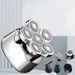 6 In 1 Headshaver USB Groomer Waterproof Rotary Razor Foil Head Barber Beard Nose Hair Trimmer Electric Shaver For Men_viptrois.com