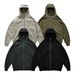 Pure Pure ARTIE Men's Clothing|Ninja Masked Metal Zipper 350G Fleece-Lined Hoodie With Ribbed Gloves And Cuffs_viptrois.com