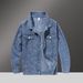 Men's Clothing Denim Jacket Men's Fashion Brand Spring And Autumn Hip Hop Loose Casual Couple Workwear Ins Long Sleeve Jacket Long Pants Suit_viptrois.com