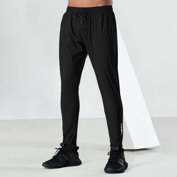 "Men's Slim-Fit Ice Silk & Velvet Training Pants - Quick-Dry Stretch For Running & Gym (Black/Gray/Army Green/Royal Blue)"_viptrois.com