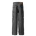 Men's Clothing Washed Distressed Paratrooper Overalls With Multiple Pockets, Functional Style, Casual Loose Straight Trousers For Men_viptrois.com