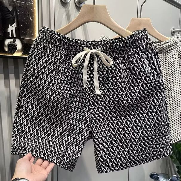 Men's Clothing Summer Loose Shorts Light Fashion Trend Retro Straight Men's Sports Large Size_viptrois.com