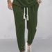 Men's Clothing Men's Spring And Autumn Casual Sports Trousers Jacquard Large Size Drawstring Casual Trousers Cuffs Men's Clothing_viptrois.com