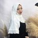 Women's Hijab solid color chiffon long scarf pullover single layer ruffle women's wrap comfortable scarf women's_viptrois.com