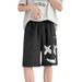Men's Clothing Men's Shorts Summer New Thin Straight Loose Outer Wear Smiley Face Casual Versatile Printing Trendy Shorts_viptrois.com