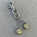 Solid Metal Dice Keychain - Premium Luxury Keyring With Vintage & Post-Apocalyptic Style For Bags, Backpacks & Accessories (Multiple Color Options)_viptrois.com