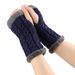 Unisex Extra thick wool gloves Wool fingerless diamond knit warm gloves and fleece gloves_viptrois.com